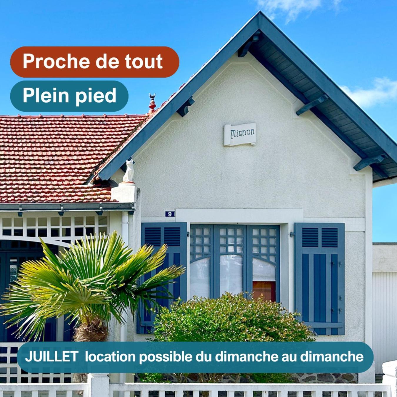 Villa "Mignon" Avec Studio Independant, Tout A Pied, Plage A 4 Mn, 6 Pers, 2 Sde Сен-Жан-де-Мон Екстер'єр фото